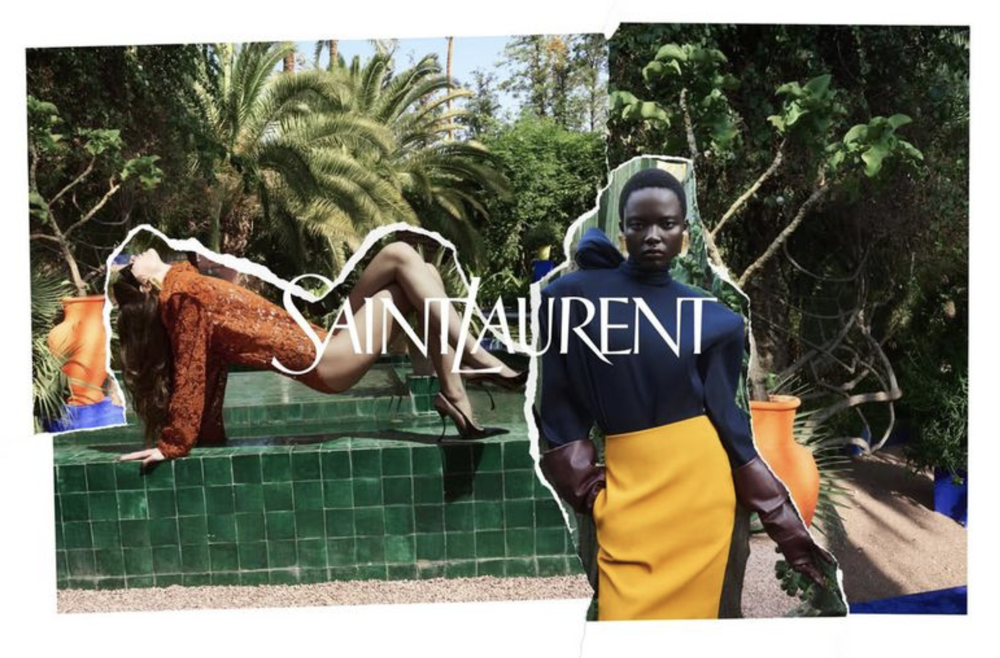 Saint Laurent Winter 2025 Campaign at Villa Oasis Marrakech — Anne